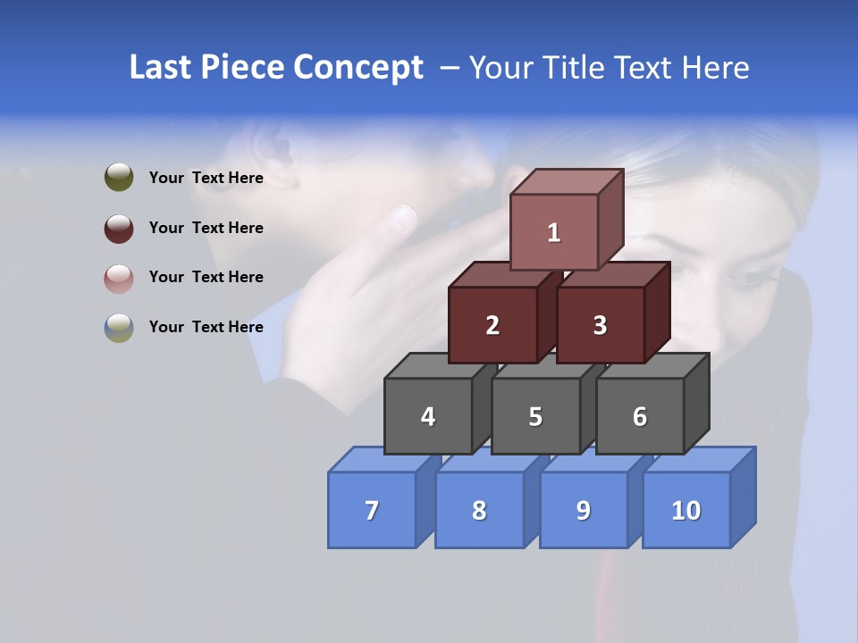 Krawatte Nadelstreifen Kreativ PowerPoint Template