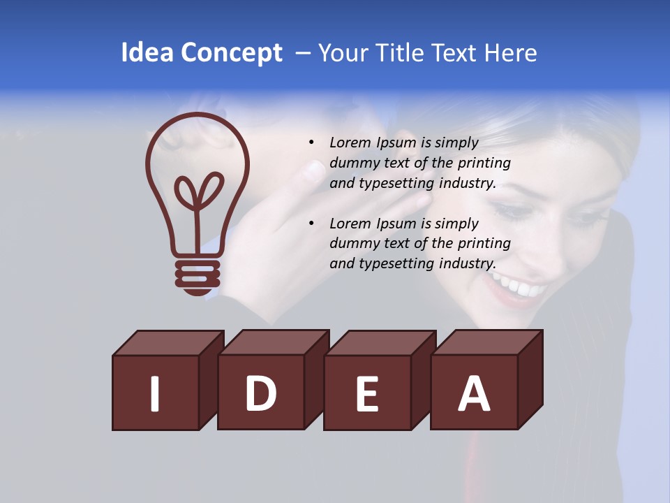 Krawatte Nadelstreifen Kreativ PowerPoint Template