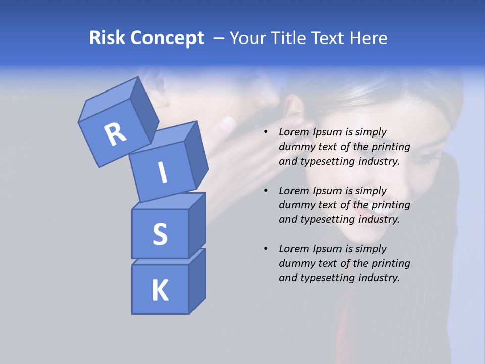 Krawatte Nadelstreifen Kreativ PowerPoint Template