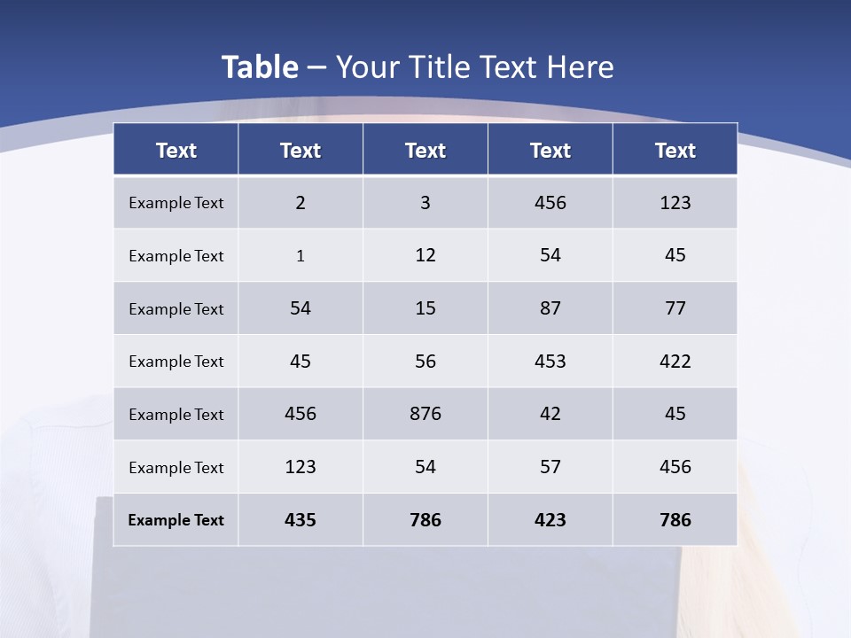 Blondine Erfolg Mappe PowerPoint Template