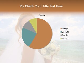 Blond Sea Wedding PowerPoint Template