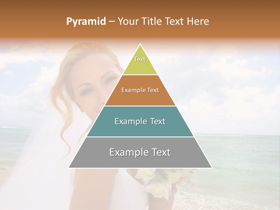 Blond Sea Wedding PowerPoint Template