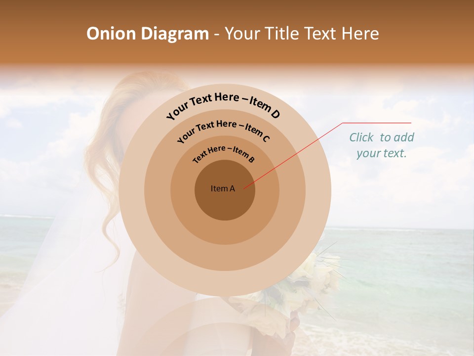 Blond Sea Wedding PowerPoint Template