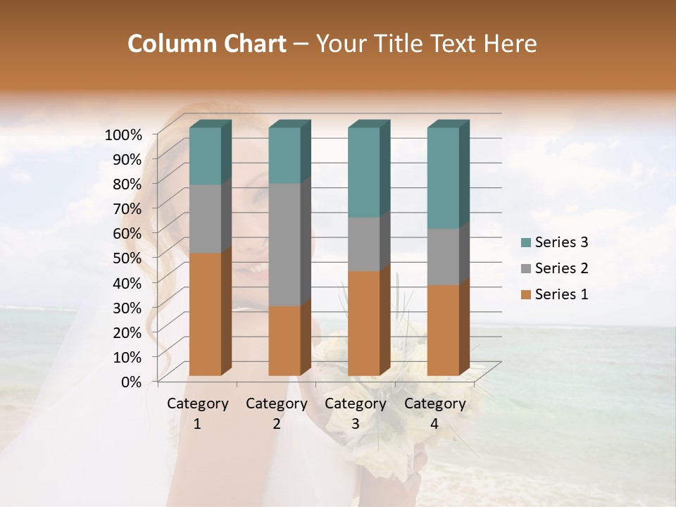 Blond Sea Wedding PowerPoint Template