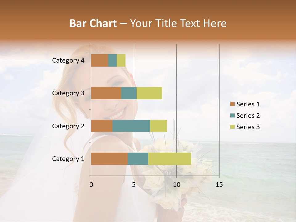 Blond Sea Wedding PowerPoint Template