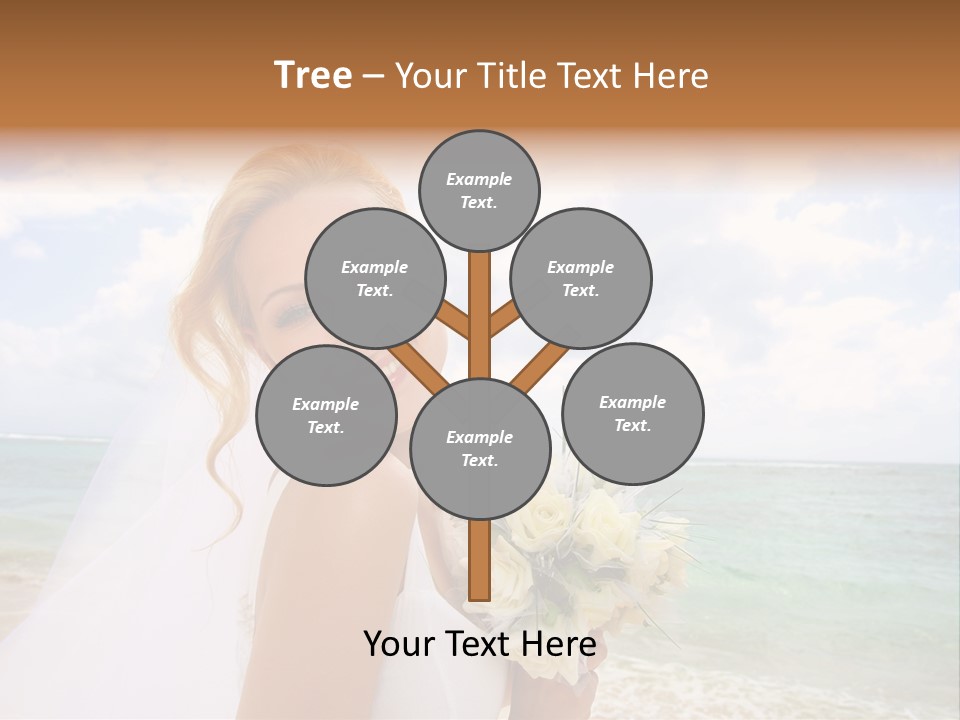 Blond Sea Wedding PowerPoint Template