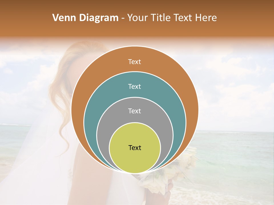 Blond Sea Wedding PowerPoint Template