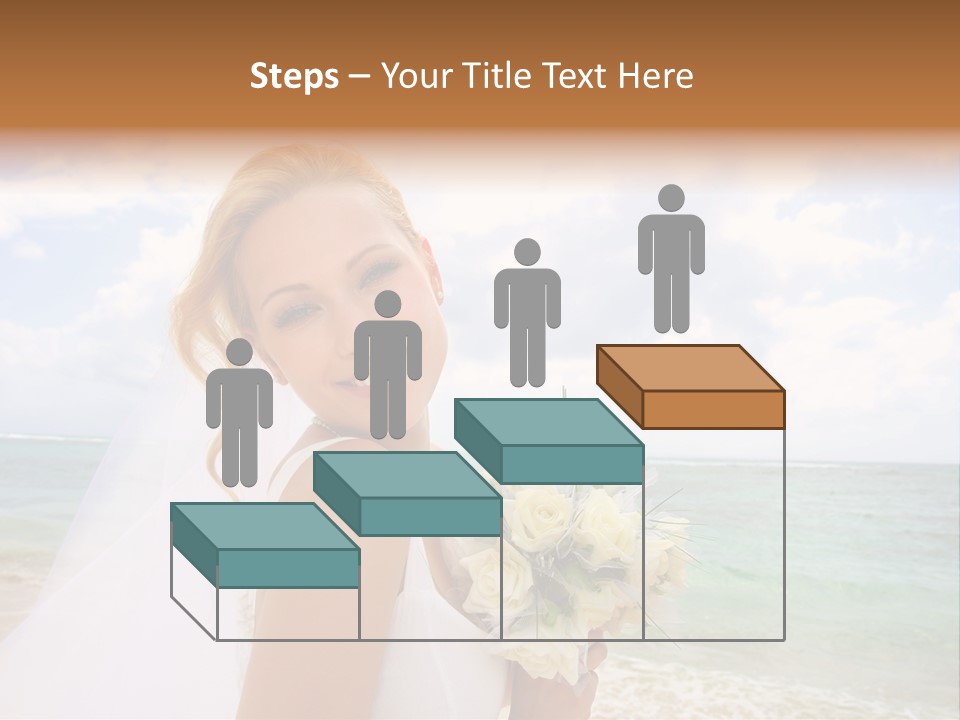 Blond Sea Wedding PowerPoint Template