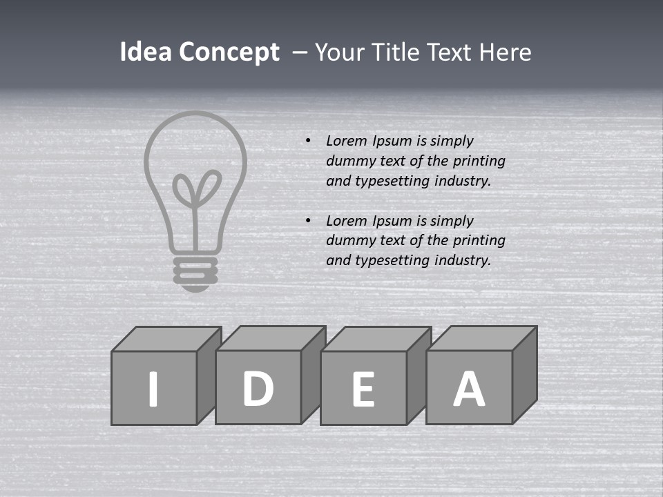 Schliff Aluminium Material PowerPoint Template