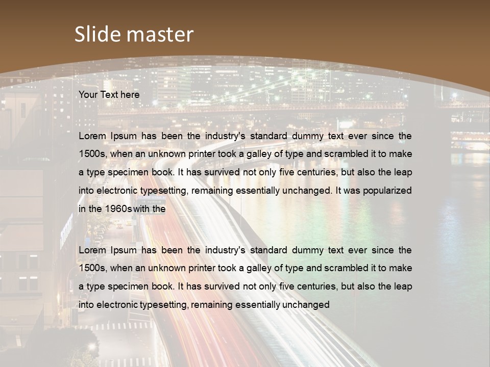 Amazing Nice Highway PowerPoint Template