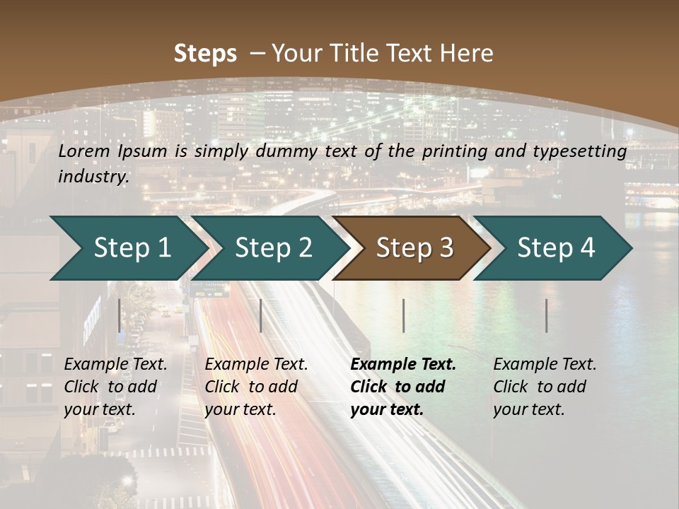 Amazing Nice Highway PowerPoint Template