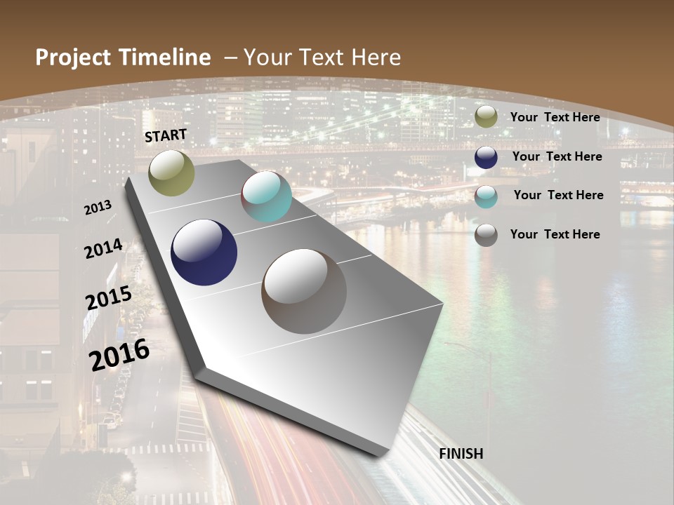 Amazing Nice Highway PowerPoint Template