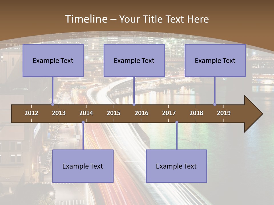 Amazing Nice Highway PowerPoint Template
