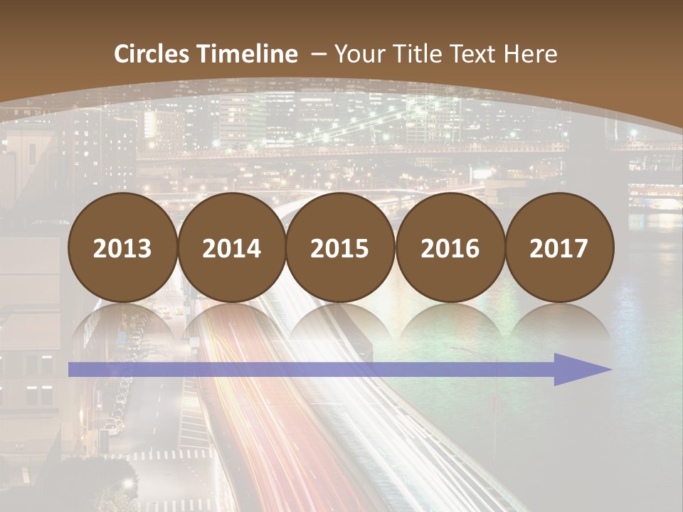 Amazing Nice Highway PowerPoint Template