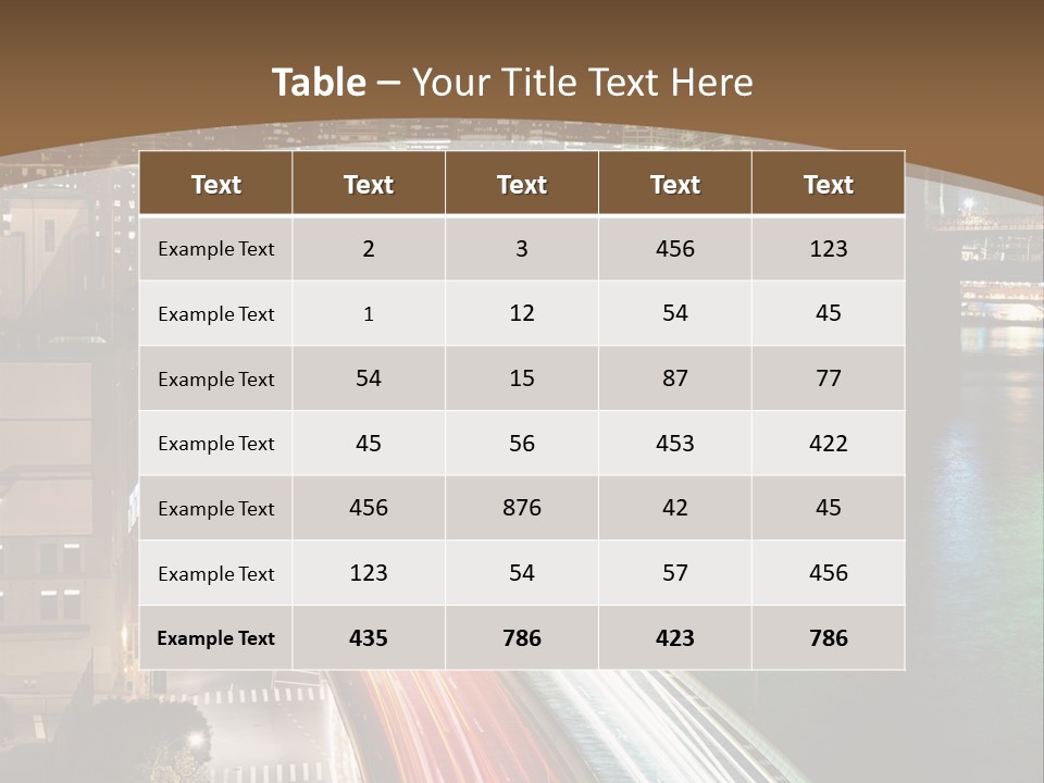 Amazing Nice Highway PowerPoint Template