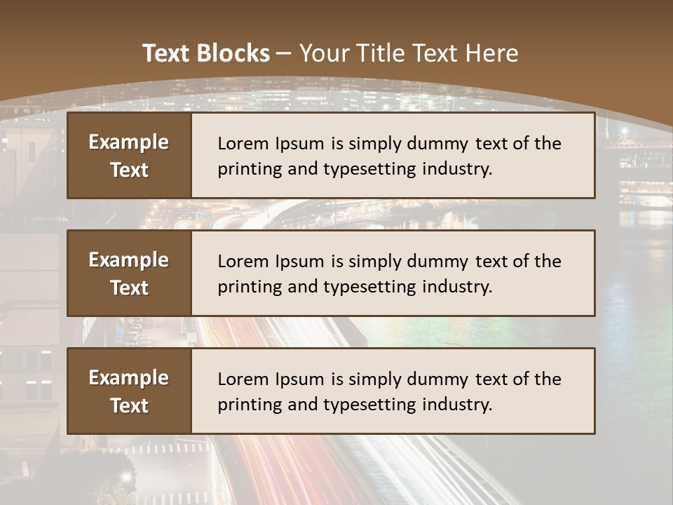 Amazing Nice Highway PowerPoint Template