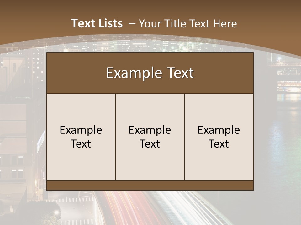 Amazing Nice Highway PowerPoint Template