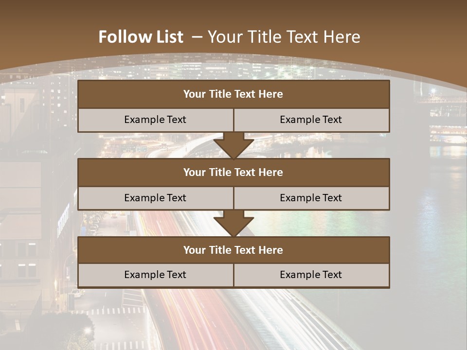 Amazing Nice Highway PowerPoint Template