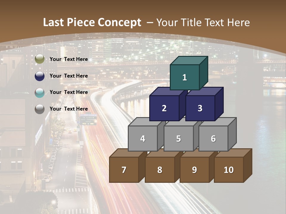 Amazing Nice Highway PowerPoint Template