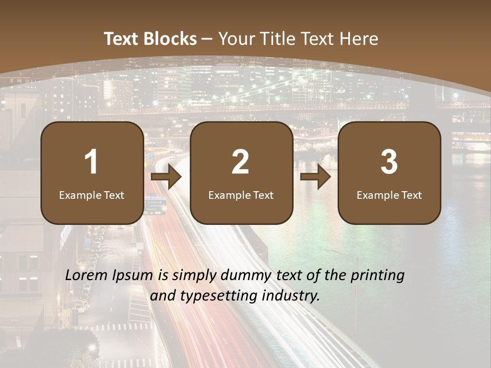 Amazing Nice Highway PowerPoint Template