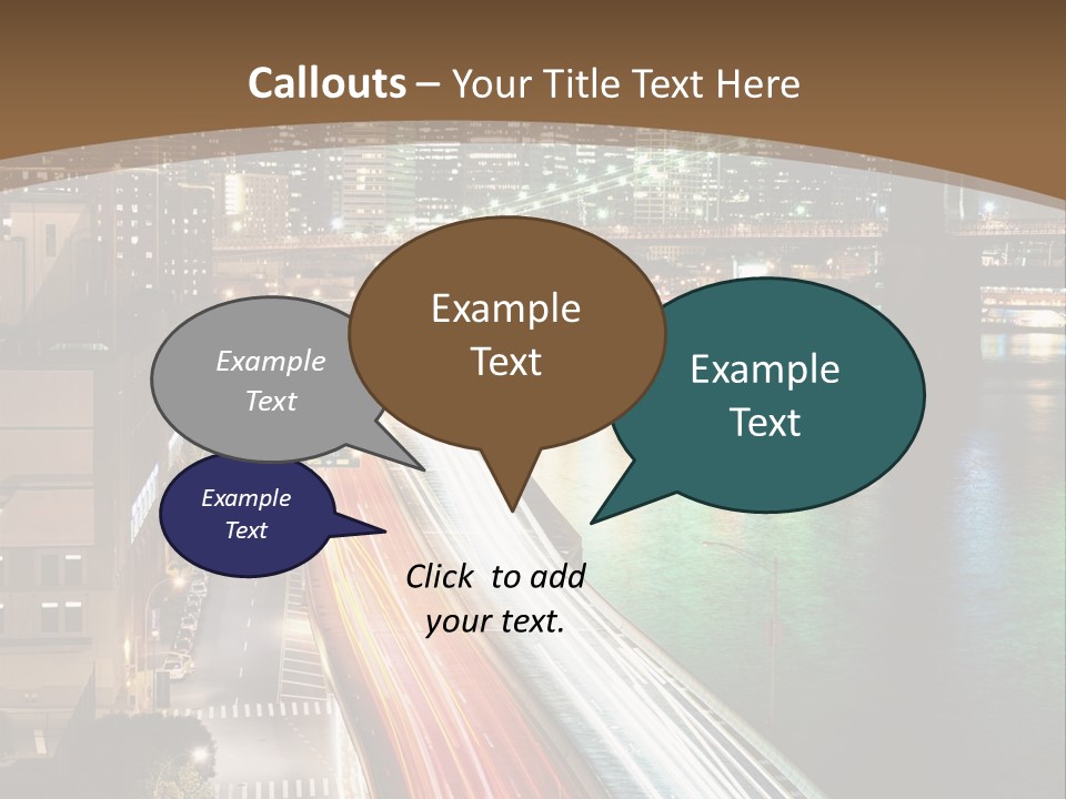 Amazing Nice Highway PowerPoint Template