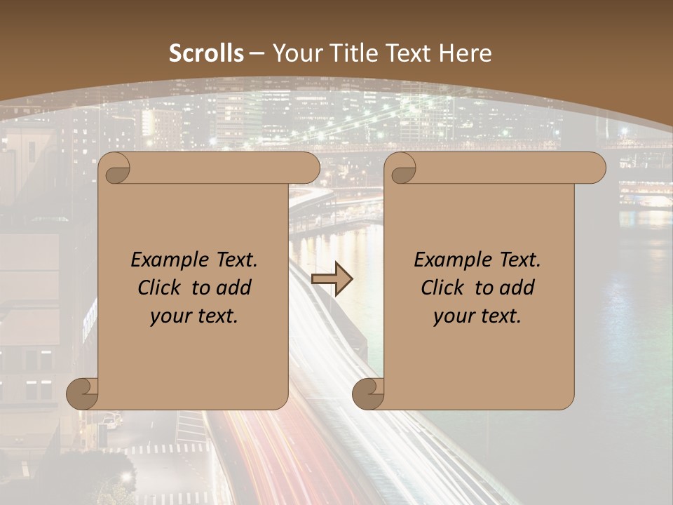 Amazing Nice Highway PowerPoint Template