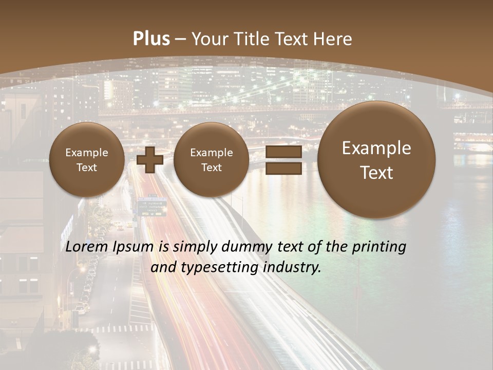 Amazing Nice Highway PowerPoint Template