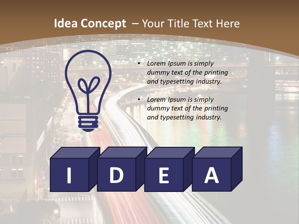 Amazing Nice Highway PowerPoint Template