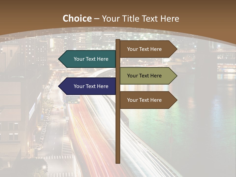 Amazing Nice Highway PowerPoint Template