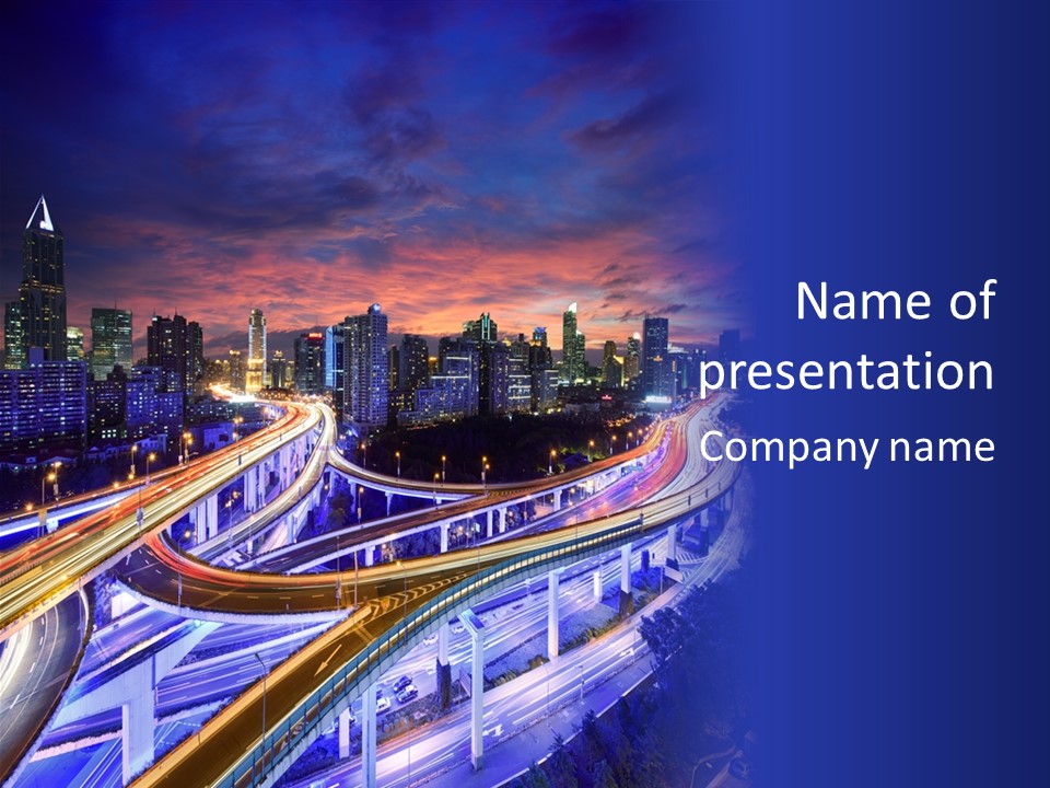 Kong Commercial Tower PowerPoint Template