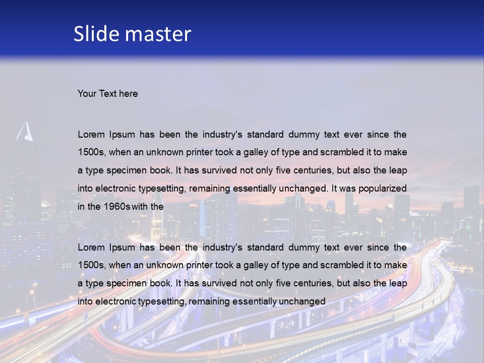 Kong Commercial Tower PowerPoint Template