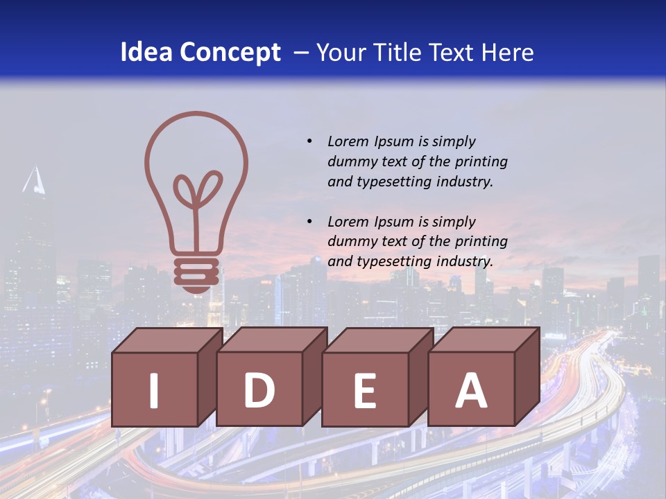 Kong Commercial Tower PowerPoint Template