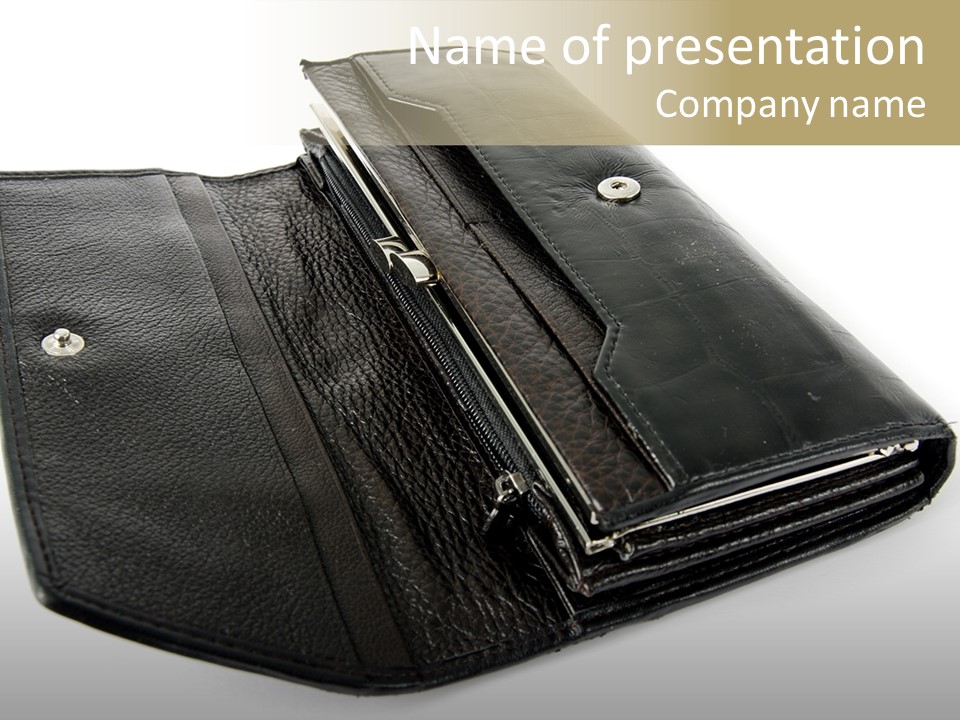 Purse Rivet Luster PowerPoint Template