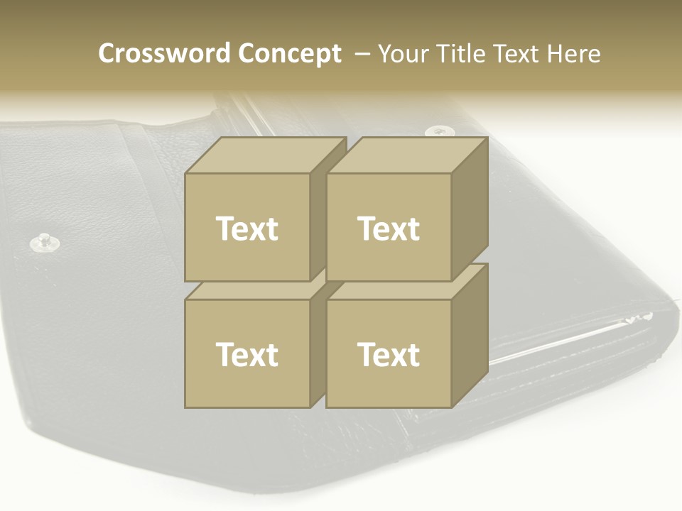 Purse Rivet Luster PowerPoint Template