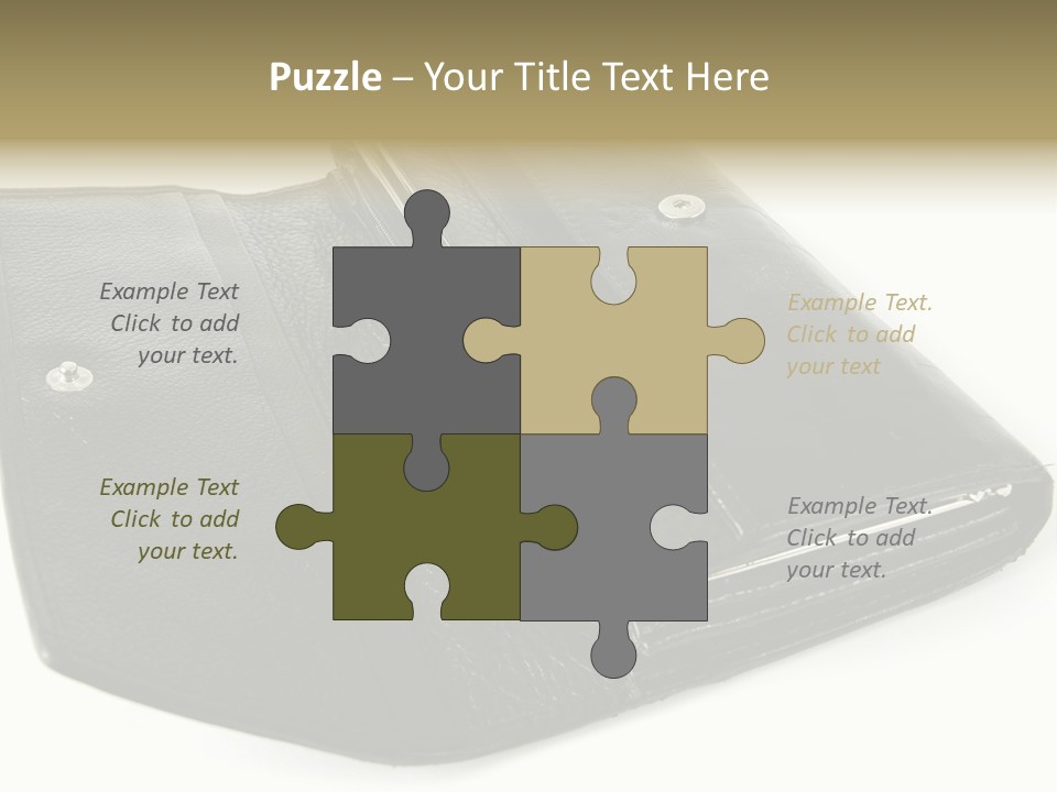 Purse Rivet Luster PowerPoint Template