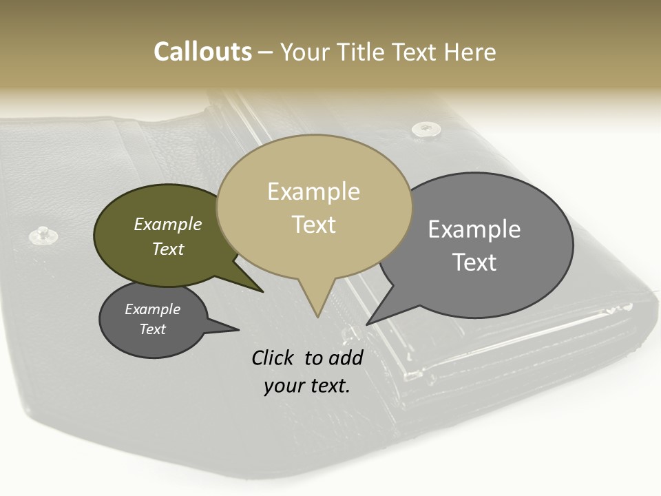 Purse Rivet Luster PowerPoint Template