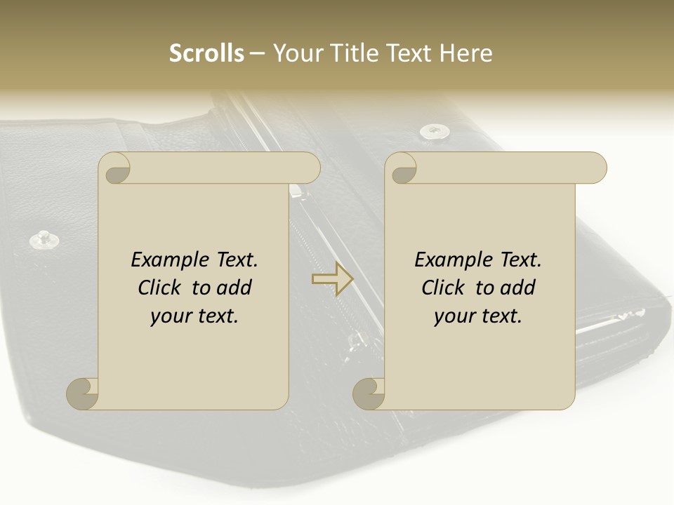 Purse Rivet Luster PowerPoint Template