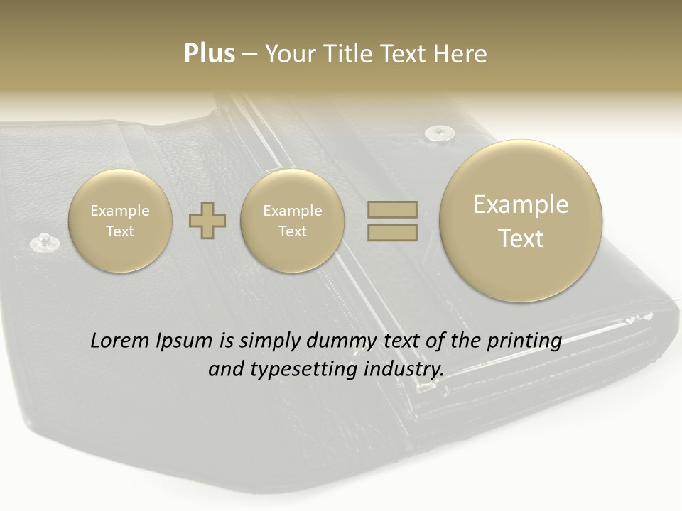Purse Rivet Luster PowerPoint Template