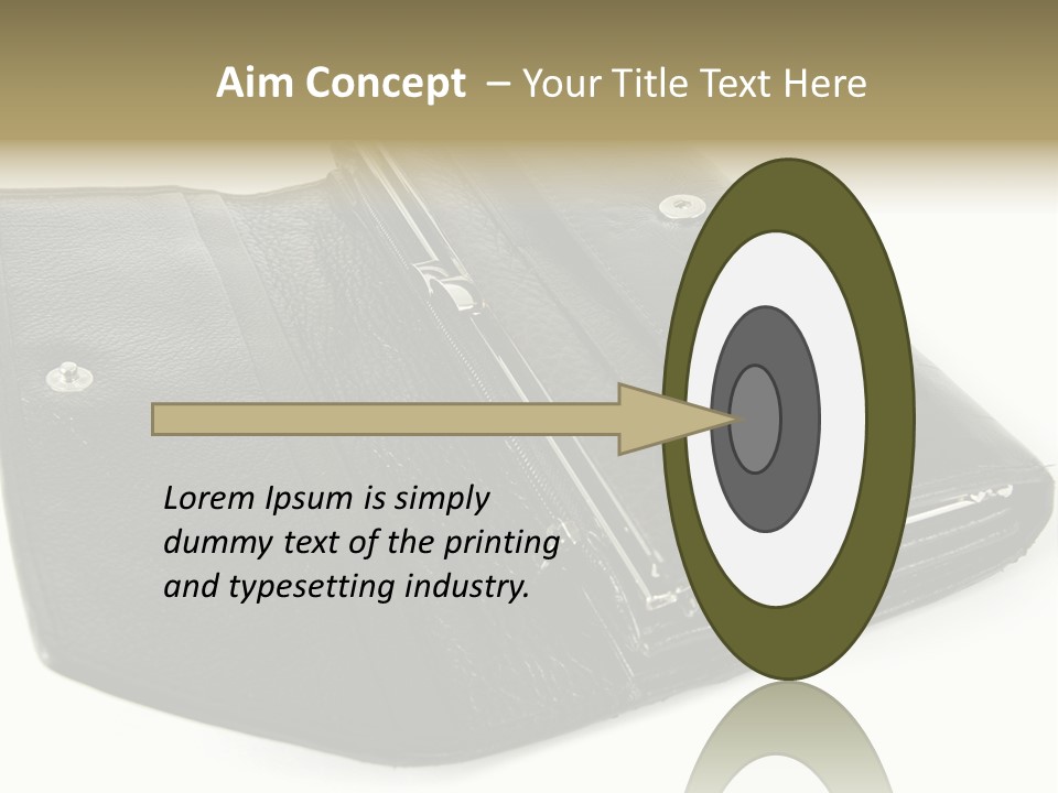 Purse Rivet Luster PowerPoint Template