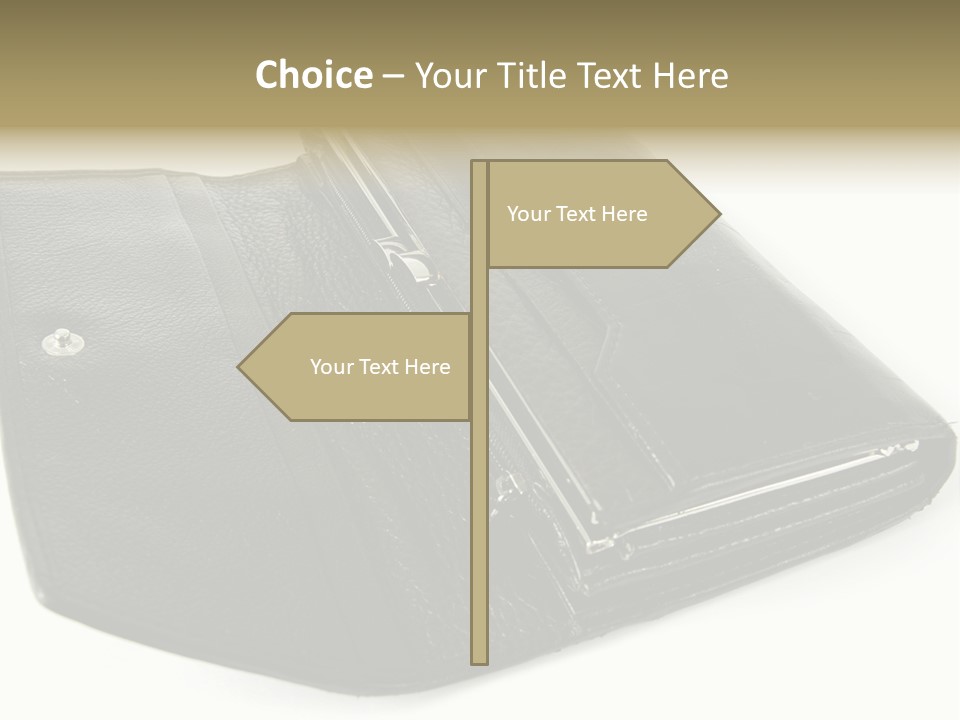 Purse Rivet Luster PowerPoint Template