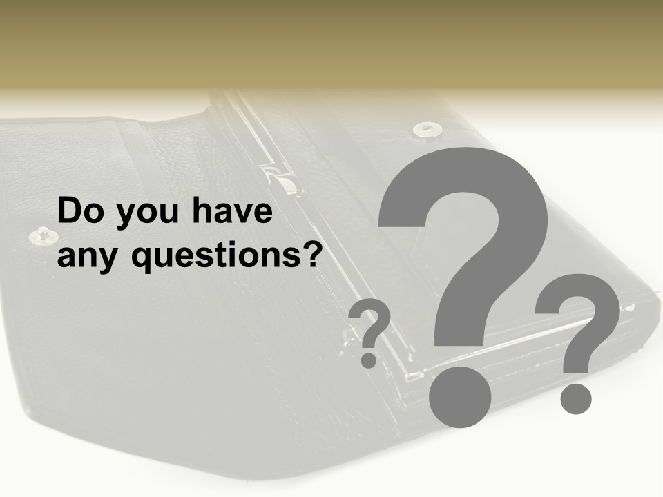 Purse Rivet Luster PowerPoint Template