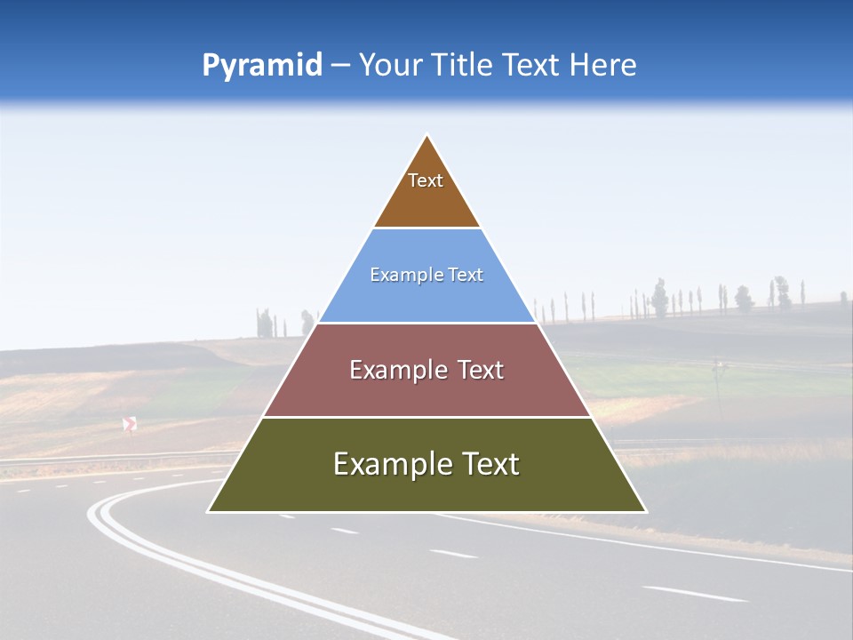 Road Direction Cornering PowerPoint Template