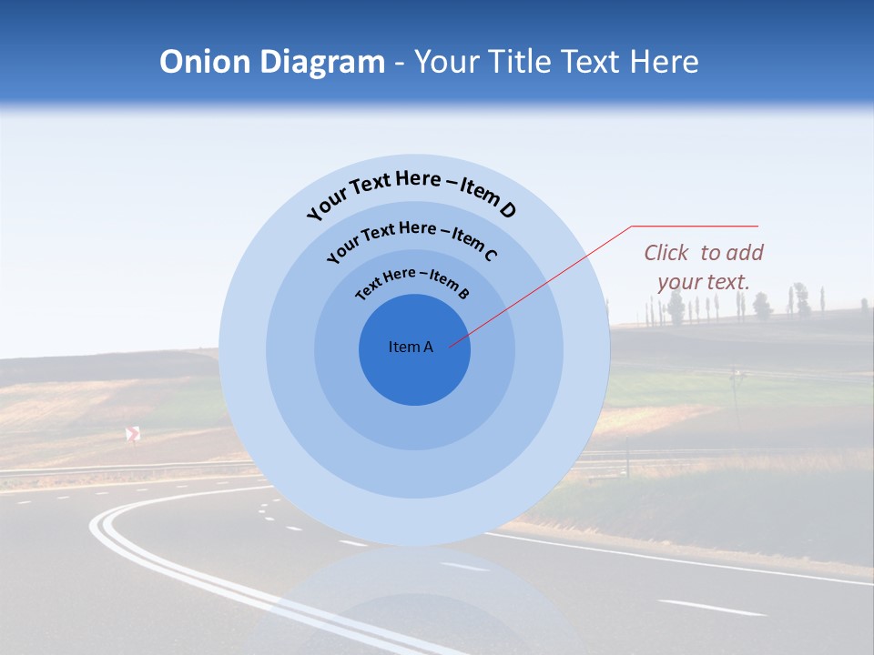 Road Direction Cornering PowerPoint Template