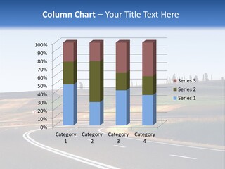 Road Direction Cornering PowerPoint Template