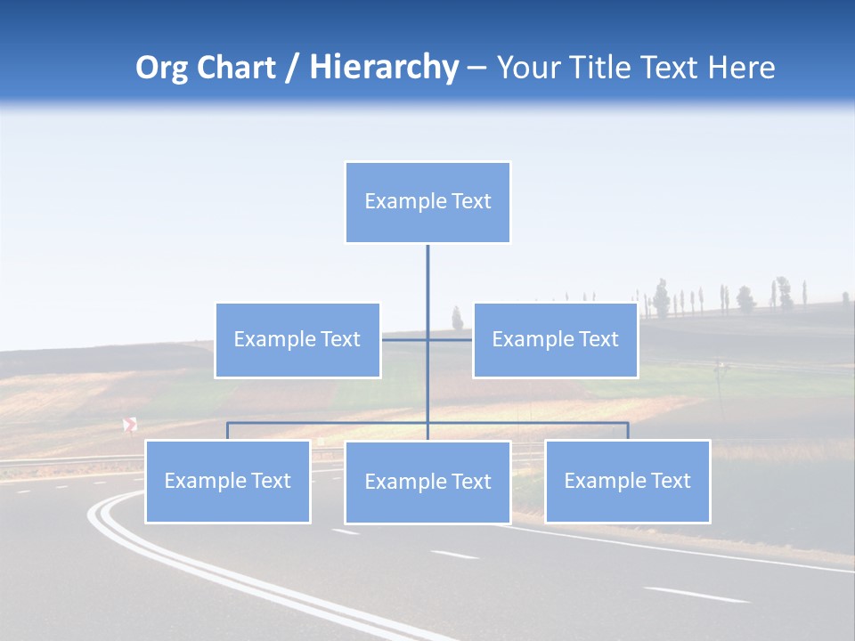Road Direction Cornering PowerPoint Template