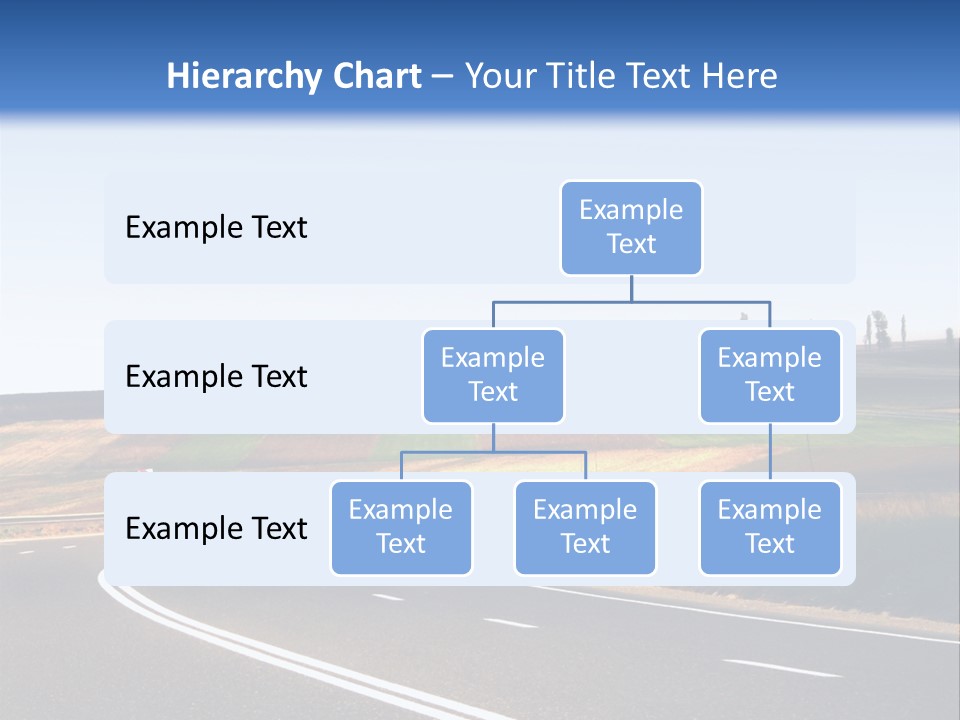 Road Direction Cornering PowerPoint Template