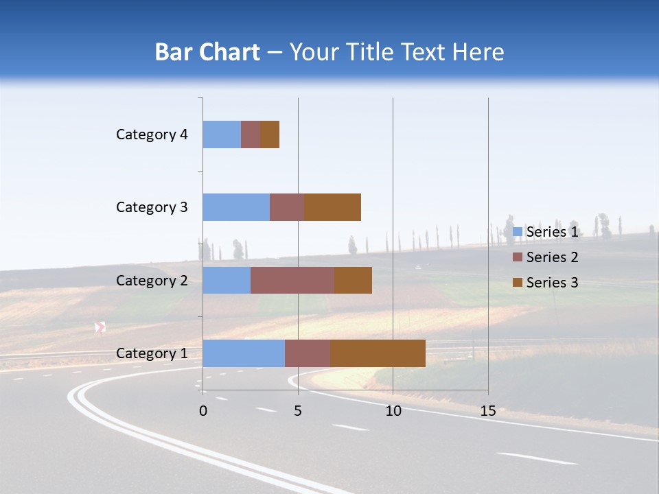 Road Direction Cornering PowerPoint Template