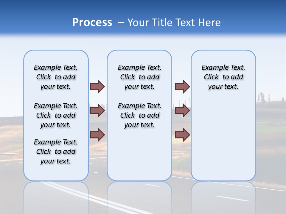 Road Direction Cornering PowerPoint Template
