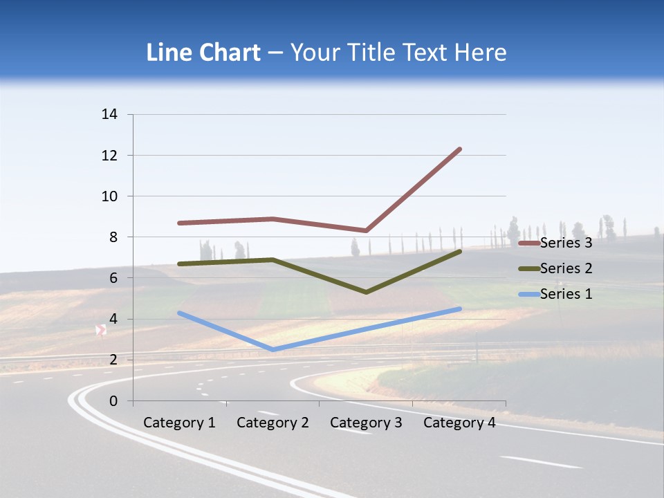 Road Direction Cornering PowerPoint Template