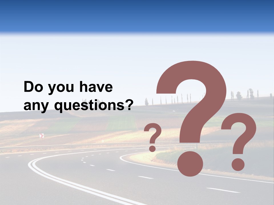 Road Direction Cornering PowerPoint Template